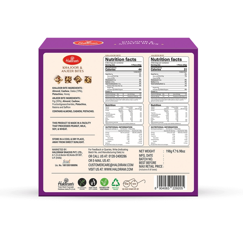 Khajoor & Anjeer Bites
