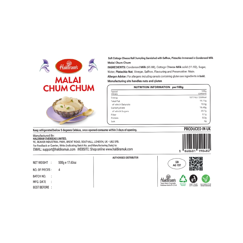 Chilled Malai Chum Chum