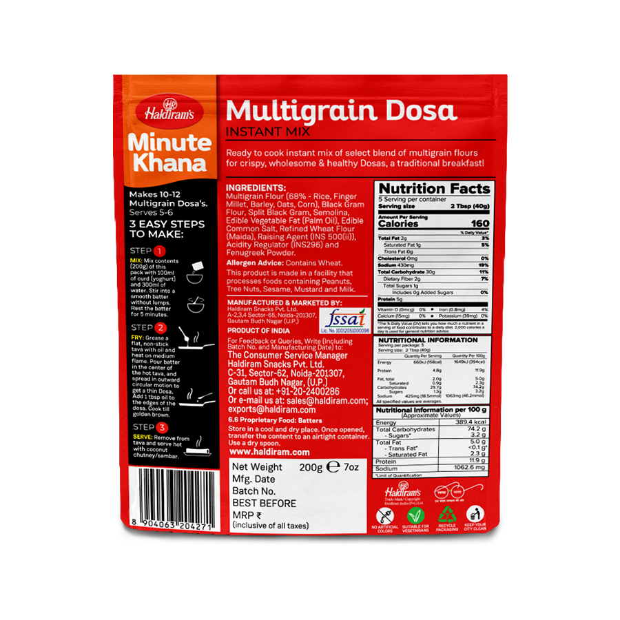 Multigrain Dosa