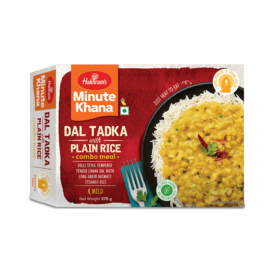 Buy Dal Tadka With Plain Rice - Quick Meals | Haldiram's