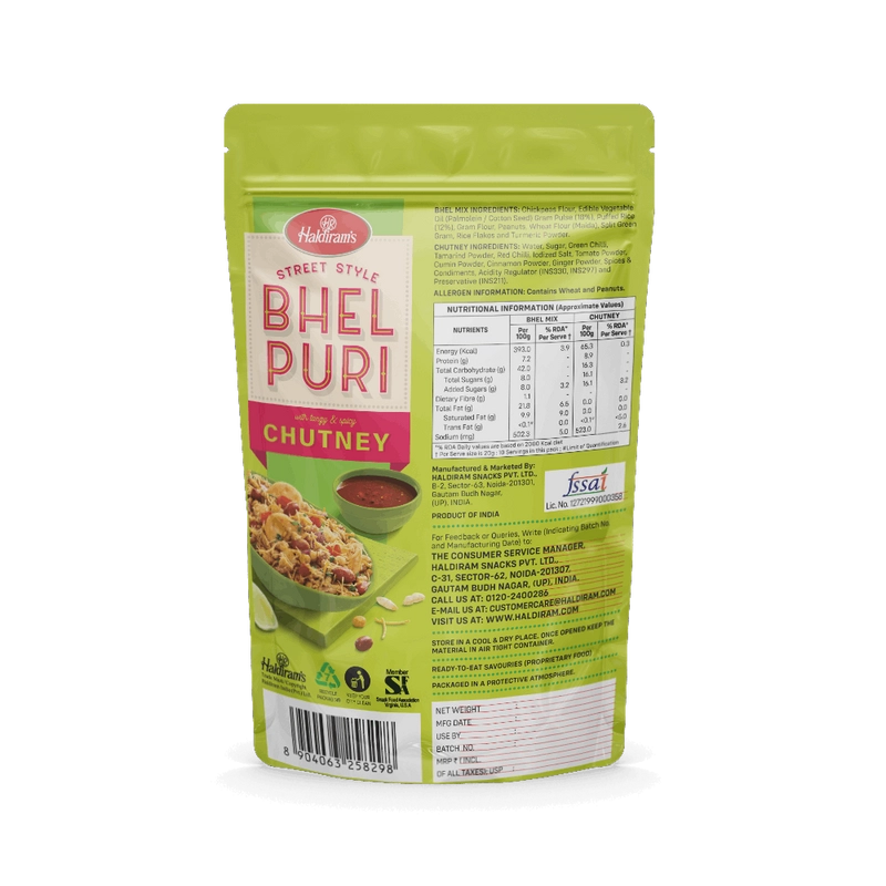 Bhelpuri with Chutney