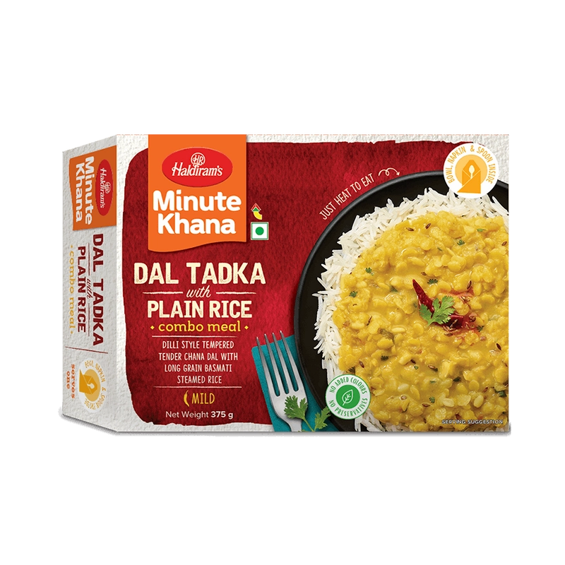 Dal Tadka with Plain Rice