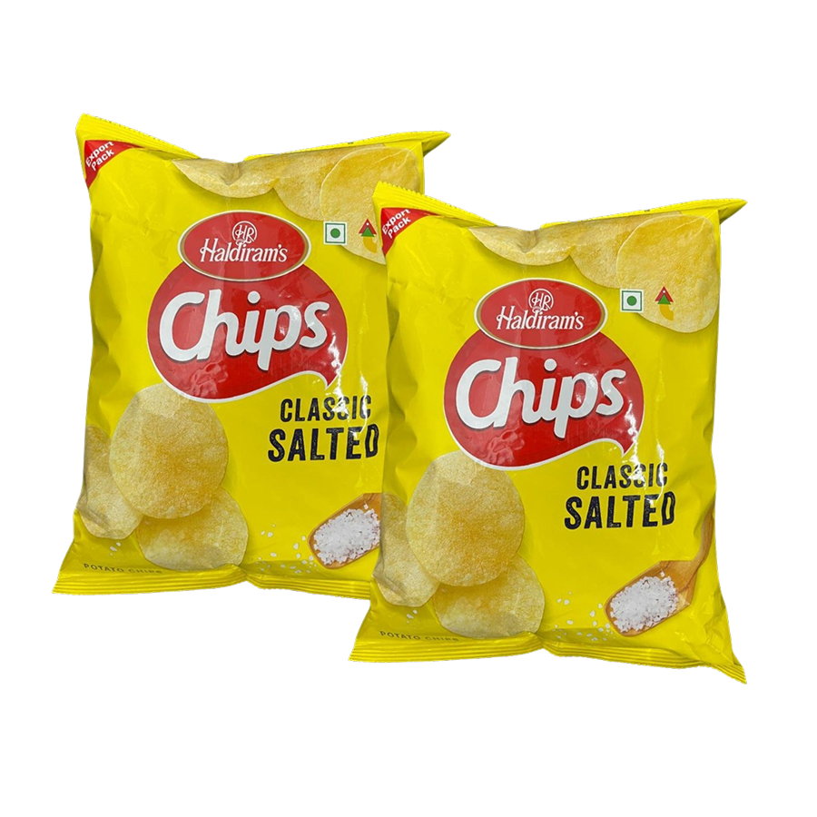 Haldiram's Chips - Classic Salted Pack of 2 - Clearance