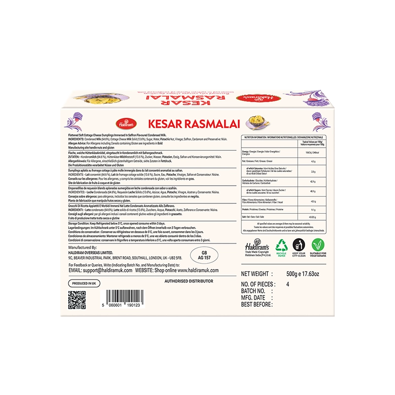 Kesar Rasmalai