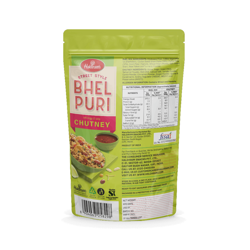 Bhelpuri with Chutney